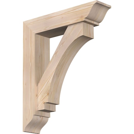 Ekena Millwork Imperial Traditional Smooth Bracket w/ Offset Brace, Douglas Fir, 7 1/2"W x 32"D x 38"H BKT0806X32X38IMP01SDF
